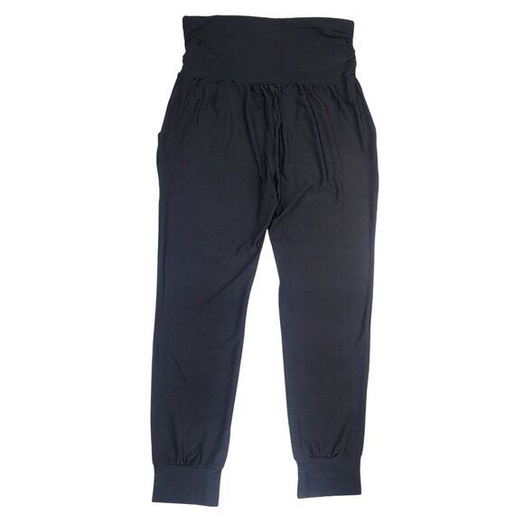 Womens Leggings Black High Waisted Loose Fit  With Pockets Medium New in Bag - Picture 2 of 8